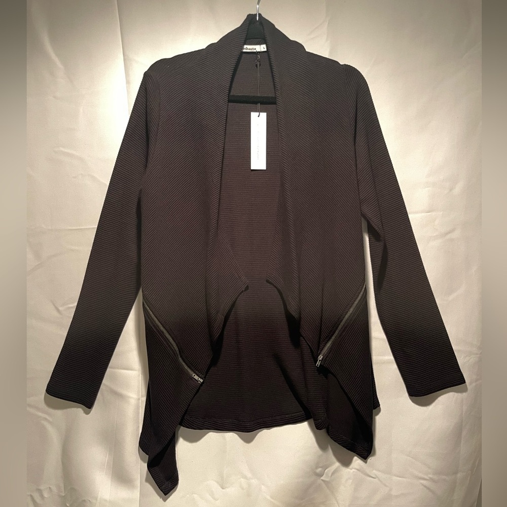 Red Haute Black Cardigan